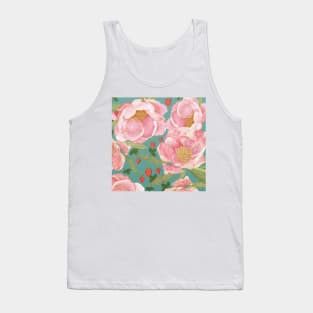 Strawberry and peony Tank Top